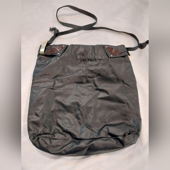 Moiseff Original Genuine Leather Black Shoulder Bag - Picture 6 of 14